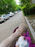 2025夏季冰絲袖套女松緊防曬開車超薄款袖子手臂護臂手套冰套袖潮 珍珠蝴蝶結(jié)-【粉色】 曬單實拍圖