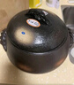 YOSHIKAWA日本進(jìn)口三玲陶器萬(wàn)古燒栗型砂鍋 家用煲湯鍋燉鍋 陶土鍋煲仔飯鍋 7合送彩繩（3-5人） 4L 曬單實(shí)拍圖