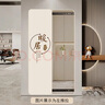 皇樂(lè )雅隱藏式全身鏡子掛墻隱形推拉鏡臥室穿衣鏡玄關(guān)走廊鋁合金裝飾鏡畫(huà) 暖居【奶油杏-左推拉】 50*160厘米【水晶膜-耐磨防刮】 曬單實(shí)拍圖