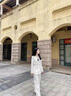 恩若凡高檔醋酸面料西裝套裝女緞面小外套夏韓版氣質(zhì)小個子職業(yè)裝西服 白色 M 曬單實拍圖
