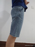 增致牛仔（zengzhi）2025夏季薄款牛仔短褲男時(shí)尚百搭休閑中褲寬松直筒五分褲子男褲 曬單實(shí)拍圖