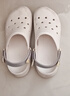 斯凱奇（Skechers）夏季女鞋洞洞鞋涼鞋增高厚底耐磨沙灘拖鞋小怪獸包頭洞洞鞋111581 白色/多彩色/WMLT 38 曬單實拍圖
