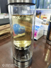 希諾雙層玻璃杯磁吸式茶水分離杯子男高檔茶杯水杯XN-7013本色 370mL 曬單實拍圖