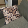 茗芮居高端沙發(fā)上的高級抱枕頭一套客廳靠枕輕奢可拆洗幾何雛菊抱枕客廳 幾何黑雙野雙面印花] 50*50cm枕套可拆可洗] 曬單實(shí)拍圖