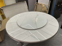 逸琪誠品（YIQICHENGPIN）實(shí)木框架加厚巖板餐桌椅組合家庭小戶(hù)型吃飯桌現代簡(jiǎn)約可伸縮巖板 12mm加厚巖板-普通雙軌款 1.5米 餐桌 曬單實(shí)拍圖