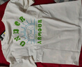 安德瑪（Under Armour）兒童春夏短袖男女童休閑戶外寬松印花圓領(lǐng)短T童裝短上衣252320305 淺灰綠 160 曬單實拍圖