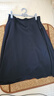 皮爾卡丹A字半身裙女2025年新款夏季時(shí)尚洋氣黑色下半身裙子高腰雪紡中裙 藍色松緊腰 4XL 32 /2尺5/建議140-152斤 曬單實(shí)拍圖
