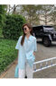 幻黛（HUANDAI）窄版闊腿褲女2025夏季新款肌理感冰絲涼涼西裝褲薄款直筒褲 灰色款 常規(guī) M 曬單實(shí)拍圖