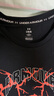 安德瑪（UNDERARMOUR）春夏Thunder Logo男子羅紋短袖T恤1390166 黑色001 L 曬單實(shí)拍圖