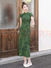 絲柏舍新中式旗袍2025夏裝新款女裝復(fù)古短袖立領(lǐng)中長(zhǎng)款連衣裙 曬單實(shí)拍圖