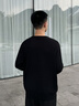 Calvin KleinJeans25秋季新款男士ck羊毛混紡休閑圓領(lǐng)內搭針織衫毛衣40QM313 UB1-太空黑 L 曬單實(shí)拍圖