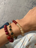 中國黃金CHINA GOLD紅瑪瑙黃水晶手串女聚財轉運珠手鏈七夕情人節(jié)禮物送女友老婆生日 京速達-紅瑪瑙黃水晶手串 曬單實拍圖