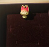 周大生黃金吊墜足金小狐貍果凍琺瑯3D硬金獨(dú)角獸跳跳鹿生日禮物送女友 小粉狐吊墜-不含鏈 1.45g 曬單實(shí)拍圖
