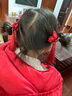戴維貝拉女童漢服紅色發(fā)夾寶寶流蘇發(fā)卡兒童夾子女孩 曬單實(shí)拍圖