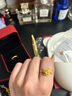 周大福 玫瑰花開(kāi)口戒黃金戒指(工費180)約7.05g EOF1093七夕禮物 曬單實(shí)拍圖