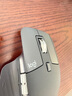 羅技（Logitech）大師系列 MX Master 3S 無線藍(lán)牙鼠標(biāo) 人體工學(xué) 辦公 靜音鼠標(biāo) 高端 石墨黑 帶無線接收器 曬單實拍圖