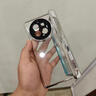 適用于vivoxfold3殼vivo xfold3pro折疊屏保護(hù)套vivofold3pro防摔 【羽砂黑-高清版】透明磁吸鉸鏈 vivo X Fold3 Pro 曬單實(shí)拍圖