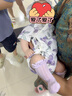 papa【3雙裝】爬爬夏季兒童中筒襪子防蚊網(wǎng)眼男女寶寶護腿過(guò)膝襪 淺棕色 0-1歲 襪底：10cm 曬單實(shí)拍圖