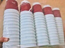 特美居（temeiju）一次性咖啡杯防燙紙杯加厚杯子食品級飲料水杯商務(wù)瓦楞茶杯60只 曬單實(shí)拍圖