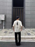 古由卡（GUUKA）潮牌情侶裝短袖t恤男士2025夏季半截袖嘻哈二次元?jiǎng)勇宸中鋵捤?白色 F7435 M 曬單實(shí)拍圖