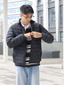 波司登（BOSIDENG）25年新款輕薄羽絨服男短款90絨三防面料保暖內(nèi)膽外套B250131005 黑色8056-極簡風(fēng) L 180/100A 體重約140-155斤 曬單實拍圖
