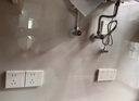 施耐德電氣 開關(guān)插座面板 86型暗裝家用墻壁電源插座面板 境尚系列芙蕾白色 錯位五孔十支裝(新國標) 插座 曬單實拍圖