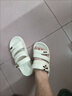 夏季厚底增高涼鞋女外穿高級感軟底踩屎感高顏值防滑潮流平底涼拖 306卡其色女拖 36-37 適合35-36腳 曬單實(shí)拍圖