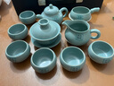 蘇氏陶瓷汝窯茶具高品質(zhì)美人茶壺加蓋碗整套功夫茶具開片可養(yǎng)金線帶禮盒裝 曬單實拍圖