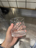 OUFANMEI水晶玻璃威士忌酒杯套裝家用創(chuàng  )意輕奢高檔啤酒白蘭地洋酒杯高級感 雕花杯275ML-2只 曬單實(shí)拍圖