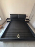 越映頭層牛皮真皮床主臥床半青皮全青皮軟包雙人婚床大小戶(hù)型大黑牛床 單床【接觸面真皮】+蠶絲手工床墊 1.8*2.0米【2.0MM半青皮-終身質(zhì)?！?曬單實(shí)拍圖