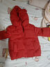 鴨鴨兒童羽絨服男童寶寶冬季2024新款小童加厚防寒羽絨連帽童裝外套YD 紅色 120 曬單實(shí)拍圖