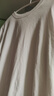 拇指白小T純棉二代短袖T恤男女防沾水夏圓領(lǐng)白小丅2件裝 女白+白 L  曬單實(shí)拍圖