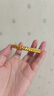 中鑫珠寶麥穗編織黃金手鐲足金拉絲手環(huán)3D硬金麻花點(diǎn)鉆首飾送女友 金重8.27克（52圈號(hào)） 曬單實(shí)拍圖