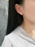 中國(guó)黃金China Gold一周耳釘套裝銀耳釘女銀飾品生日禮物女送女友媽媽老婆結(jié)婚紀(jì)念日 一周耳釘套裝+足銀鉆石項(xiàng)鏈 曬單實(shí)拍圖