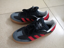 adidas「T頭鞋」SAMBA XLG板鞋德訓(xùn)鞋面包鞋男女阿迪達(dá)斯三葉草 一號(hào)黑/淺猩紅/碳黑 42 曬單實(shí)拍圖