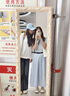 斤慕藍(lán)色格子連衣長(zhǎng)裙子女生豎條紋襯衫學(xué)院風(fēng)氣質(zhì)約會(huì)少女感夏季新款 淺藍(lán)條紋襯衫連衣裙+腰帶 M 曬單實(shí)拍圖