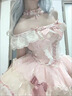 閃動(dòng)少女（SHANDONGSHAONV）小芙蝶芭蕾風(fēng)蛋糕連衣裙Lolita粉色甜美洛麗塔日常蘿莉 小芙蝶jsk+飛機盒 S (60斤80斤) 曬單實(shí)拍圖