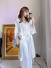 GP Memory蕾絲吊帶睡衣女夏季性感冰絲純欲家居服三件套睡袍送閨蜜禮盒裝 杏色三件套【吊帶+長(cháng)褲+外袍】 L 【建議100-120斤】 曬單實(shí)拍圖