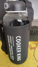 炊大皇玻璃杯大容量運動茶水分離耐高溫玻璃水壺水杯黑色1500ml 曬單實拍圖