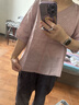 衣典零一（LEDIALYI）苧麻刺繡襯衫女夏季2025新款輕奢高級感洋氣上衣中年媽媽小衫上衣 淺紫 M （建議118斤以內(nèi)） 曬單實拍圖
