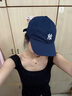 美職棒（MLB）男女復(fù)古可調(diào)節(jié)軟頂運(yùn)動棒球帽休閑遮陽鴨舌帽情侶CP77/CP66 藏藍(lán)NY小標(biāo)【CP77-50NYS】 均碼 曬單實(shí)拍圖