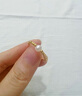 老鳳祥黃金金珠戒指女款足金圓珠閉口指環(huán)情人節(jié)生日禮物送女友愛人媽媽 金珠戒指 圈號14 約0.21g 曬單實拍圖