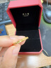 周大福 碎碎冰碎碎金黃金戒指工費220 13號,約2.15g EOF1216 曬單實拍圖