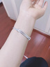 純銀999轉(zhuǎn)運(yùn)珠手鐲女款開口九轉(zhuǎn)圓珠韓版時(shí)尚送女友閨蜜生日禮物 推拉款 燈籠手鐲 約20克 配帶證書+禮盒包裝 曬單實(shí)拍圖