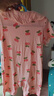 溜溜果女寶寶衣服夏季薄款夏裝短袖嬰兒衣服洋氣可愛新生兒連體衣外出服 短袖 淑女櫻桃 80cm 曬單實(shí)拍圖