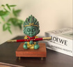 歐柏歷國(guó)潮故宮文創(chuàng)十二生肖猴家居裝飾擺件彩金齊天大圣孫悟空伴手禮 【大勝-合掌】彩金+金箍棒+實(shí)木底座+禮盒 曬單實(shí)拍圖