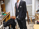 炯野JIONGYE高級(jí)感DK制服男整套高中大學(xué)生西服全套畢業(yè)季成人禮西服男女套裝 黑色:西服+白襯衫+西褲(送領(lǐng)帶 L 同款質(zhì)量高 曬單實(shí)拍圖