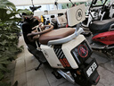 愛瑪電動摩托車輝騰72V32AH長續(xù)航130KM高顏值外賣家用舒適出行智能電動車 茶白 曬單實拍圖