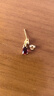 皇本素面紅寶石女款耳釘s925純銀鑲嵌鋯石耳飾送女友時尚 耳釘 曬單實拍圖