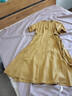 麥檬MM商場(chǎng)同款夏季新款簡(jiǎn)約百搭收腰長(cháng)款連衣裙5E9893401 陽(yáng)光黃 S 曬單實(shí)拍圖